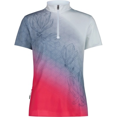 CMP Дамска фланелка с къс ръкав за колоездене CMP Women's T-Shirt Free Bike Cycling jersey - Sky Blue / Magenta - размер 34 (EU) (156-2805-0211)