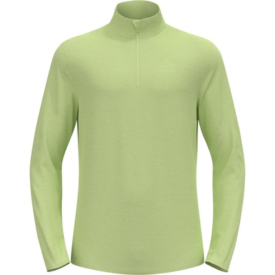 ODLO Мъжки поларен пуловер Odlo Midlayer 1/2 Zip Roy Fleece jumper - Shadow Lime / Lime Cream (005-3234-1113)