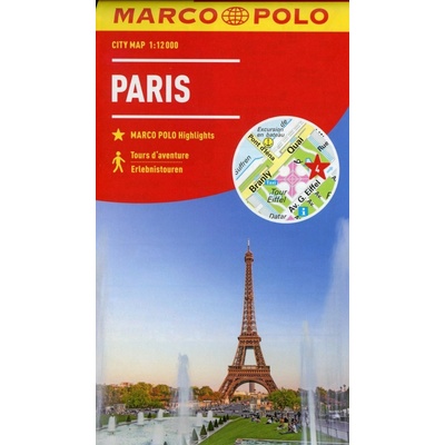 Cityplan Paris 1:12 000