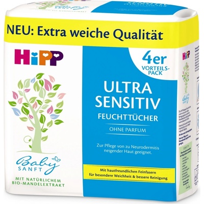 HiPP Babysanft Ultra Sensitive 4 x 52 ks