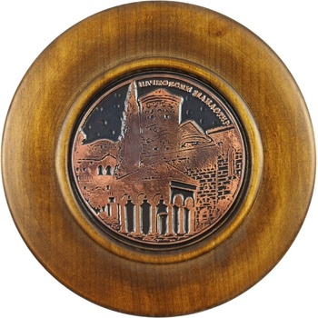 Image 1 of МЕДЕН СУВЕНИР БАЧКОВСКИ МАНАСТИР НА ДЪРВЕНА ЧИНИЯ