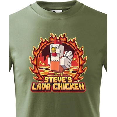 Dětské tričkoSteve´s Lava Chicken MilitaryCanvas Dětské tričko Bezvatriko.cz 3167
