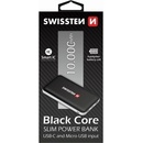 Swissten Black Core Slim Power Bank 10000 mAh