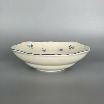 Thun 1794 BERNADOTTE mísa kompotová ivory modré růžičky 160 mm