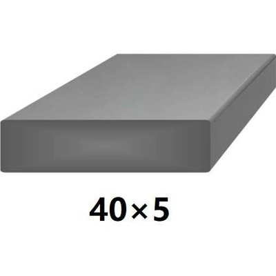 Plochá plná ocelová tyč 40x5 mm (pásovina), bez povrchové úpravy 3 m (J-P40x5-3)