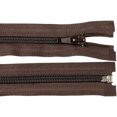 Spirálový zip No 5 délka 65 cm bundový POL Varianta: 304 hnědá čokoládová, Balení: 1 ks 12520/2606/104011