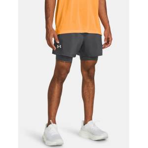 Under Armour Мъжки къси панталони Under Armour UA LAUNCH 5'' 2-IN-1 Under Armour | Siv | МЪЖЕ | S
