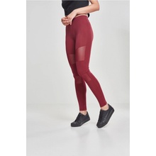 Urban Classics dámské so sieťovinou tech mesh tmavo červené