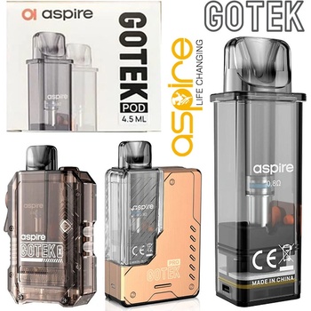aspire gotek 4.5 ml pod 4-Pack Gotek X Replacement Pods 0.8ohm main image 0