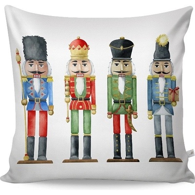 Matějovský Dekoračná obliečka na vankúš Holly Toy Luskáčik Bavlnený satén 50x50 cm