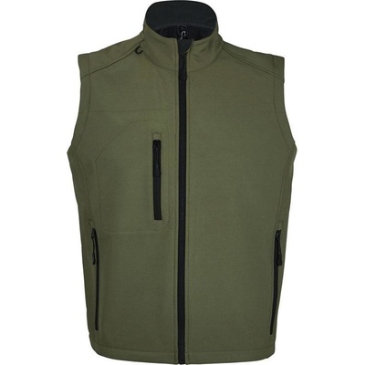 Sol's Rallye Men Pánska 3-vrst. softshell. vesta zelená army
