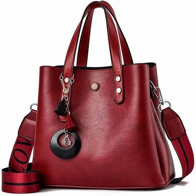 Charon Дамска Чанта Charon Esther, Различни цветове, Червена (KD-80-RED)