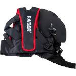 Raider Самар за коса с широки и меки колани черен с червен кант rd (110331) - topmall