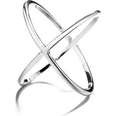 Silenti Jewelry Сребърен пръстен "Кръстопът" - 6 - 52мм (16.6мм диам. )