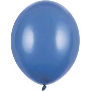 Party Deco Латексови Балони Пастел, Тъмносиньо - 23 см (sb10p-074)