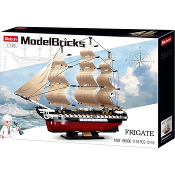 Sluban B0836 Fregata USS Constitution plachtová vojnová loď