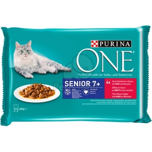 ONE Senior 7+ beef 4x85 g