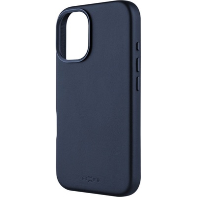 FIXED Калъфи за телефон FIXED MagLeather с поддръжка на MagSafe за Apple iPhone 16, сини FIXLM-1400-BL (FIXLM-1400-BL)