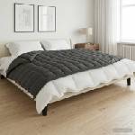 vidaXL Тежко одеяло Антрацит 120 x 180 cm 9 kg 100% Памук 205T (42043998)