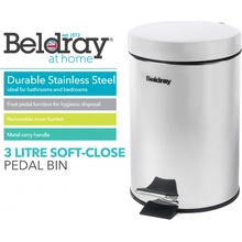 Beldray LA038098SSAFEU7 3 l Soft-Close pedálový koš SS