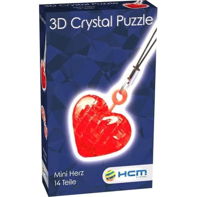 HCM Kinzel 3D Crystal puzzle Mini srdce 14 ks