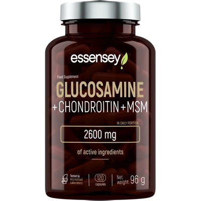 ESSENSEY Glucosamine + Chondroitin + MSM [120 капсули]