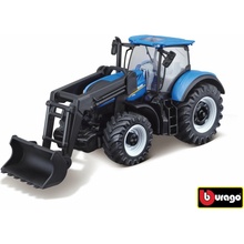 Bburago Farm tractor New Holland T7.315 with Cultivator