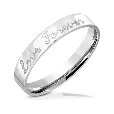 Šperky4U Ocelový snubní prsten Love Forever, OPR0104