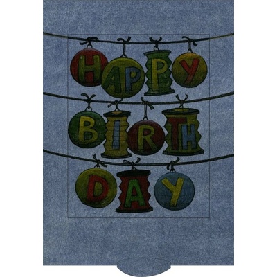 Living Card Поздравителна картичка Living Card - Светещи балони (SM137)