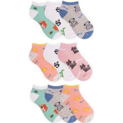 TRENDY SOCKS ZVÍŘÁTKA dětské veselé kotníkové ponožky náhodný mix