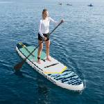 vidaXL SUP дъска с място 2 в 1 APEX 305 x 76 x 15 cm Синьо (42039129)