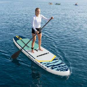 vidaXL SUP дъска с място 2 в 1 APEX 305 x 76 x 15 cm Синьо (42039129)