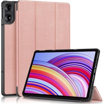 Vsetkonamobil 78935 LEATHER Zaklápací kryt pre Xiaomi Redmi Pad Pro / Pad Pro 5G ružovozlatý
