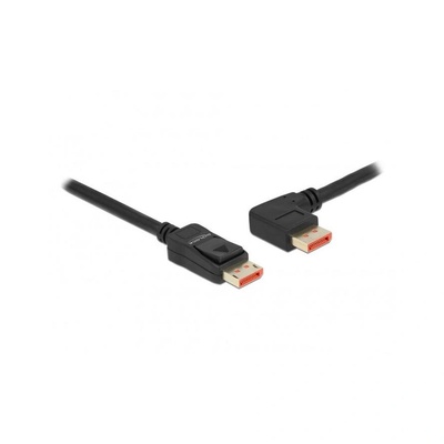 Delock DisplayPort Kabel Stecker gewinkelt 8K 60 Hz 1m (87044) (87044)