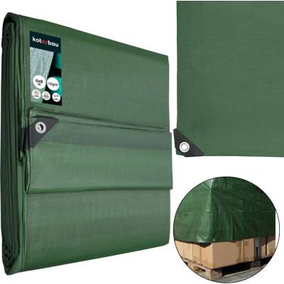 Springros krycí plachta s oky 6 x 8 m 120g PE zelená PROTECT GA2126-XG