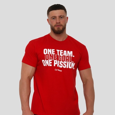 GymBeam Тениска One Team Red XXL