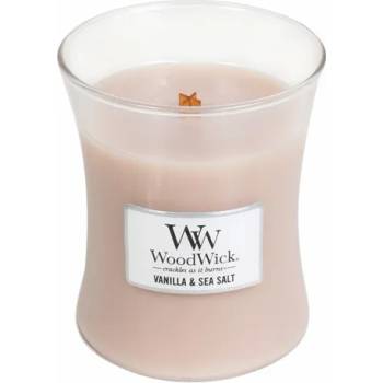 Image 1 of WoodWick Vanilla & Sea Salt ароматна свещ с дървен фитил 275 гр