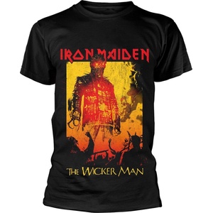 Iron Maiden The Wicker Man Fire Тениска с къс ръкав Black M (IMTEE79MB02)