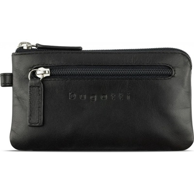 Bugatti Kožená pouzdro na klíče Super Slim Key Case RFID 49190601 černá