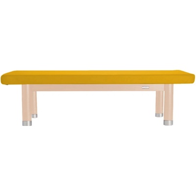 Clap Tzu Ambra Luxusné thajské masážne lehátko Thai Doplnky: bez doplnkov Farba čalúnenia: PU žltá (sun) Farba konštrukcie: lakovaný buk 202 x 115 cm 60 kg 13 farieb
