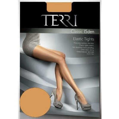 Terri CLASSIC15 DEN elastické punčochové kalhoty bez klínku BEIGE TĚLOVÁ