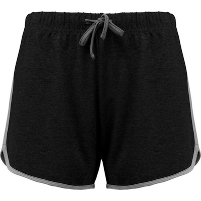 Kariban kraťasy PA1021 sportovní dámské černá/melír šedá