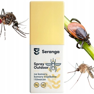 Seranga spray na komáry a klíšťata Outdoor 20% Icaridin 10 hodin ochrany 100 ml