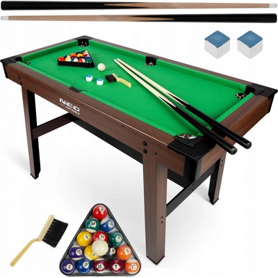 Neo-Sport Kulečníkový stůl 122 x 61 x 76 cm NS-807 tmavě hnědá