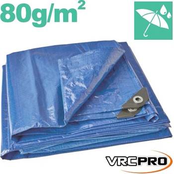 VRCPRO 0009579 plachta krycia 80g/m² 4x5 m modrá