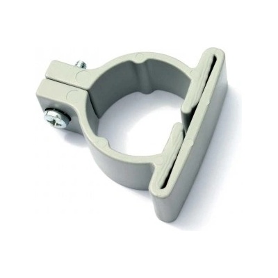 Objímka k uchycení plotového panelu 3D LIGHT na sloupek ∅ 48 mm, PVC, šedá