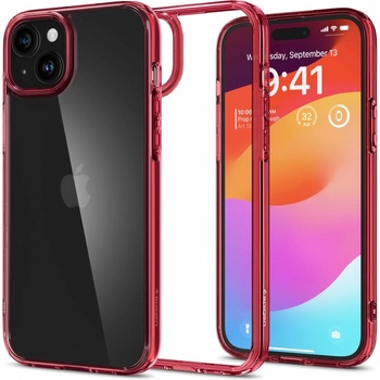 Spigen Кейс Spigen Ultra Hybrid за iPhone 15 Plus, червен (KXG0073637)