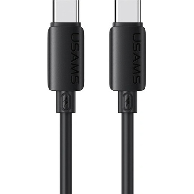Usams SJ787 silikonový nabíjecí a datový - USB-C na USB-C 1m černý