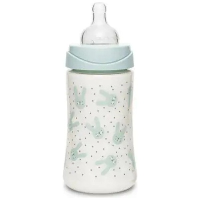 Suavinex dojčenská fľaša Premium Hygge králiky zelená 270 ml