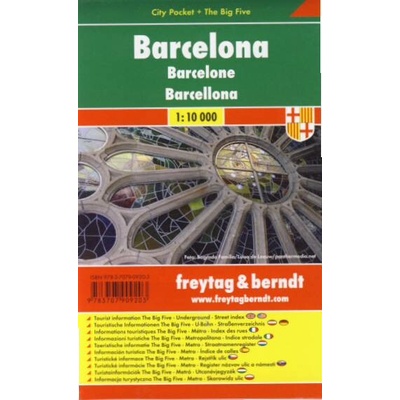 plán Barcelona 1:10 t. kapesní laminovaný